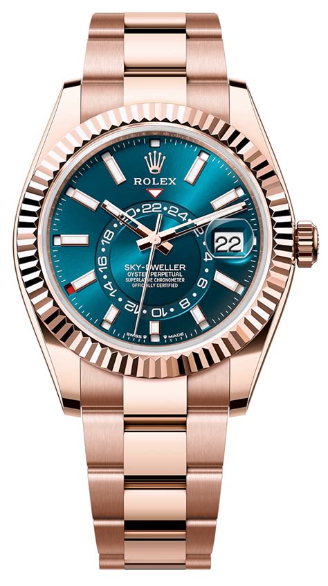 rolex sky dweller rose gold rhodium dial|Rolex Sky-Dweller 336935 price.